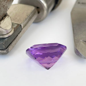 Amethyst - Purple Cushion Cut - 14.32ct\