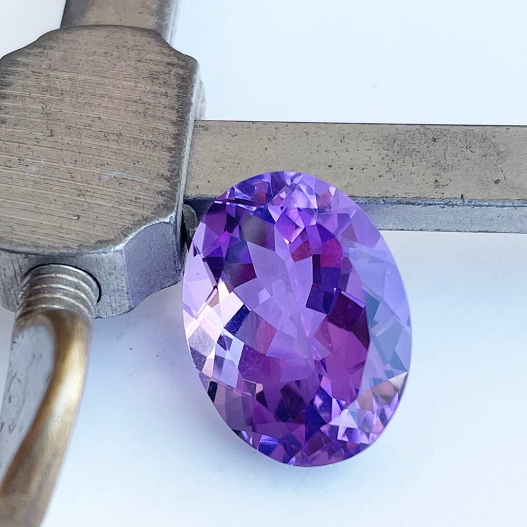 Amethyst - Purple Oval Cut - 18.25ct