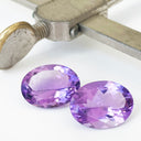 Amethyst - Purple Oval Cut Pair - 15.90ct