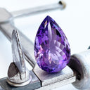 Amethyst - Purple Pear Cut - 20.36ct