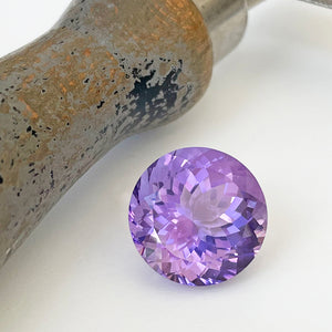 Amethyst - Purple Round Cut - 15.82ct