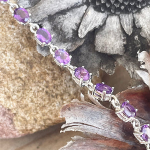 Amethyst White Gold Tennis Bracelet