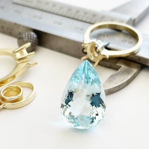 Aquamarine - Pear Cut - 10.36ct