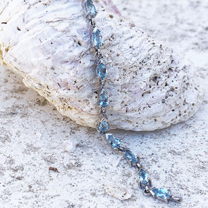 Aquamarine Tennis Bracelet