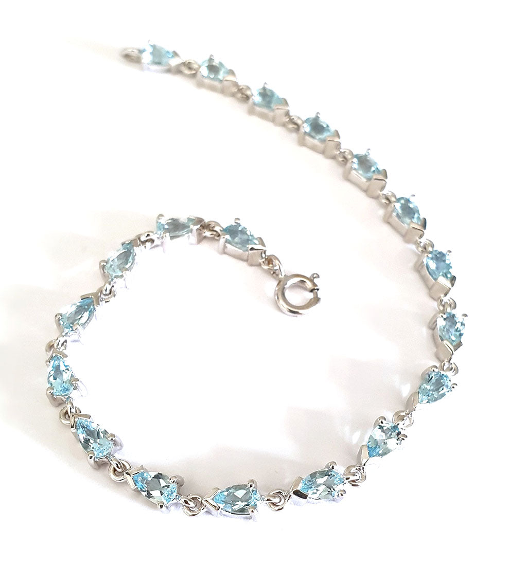 Aquamarine Tennis Bracelet