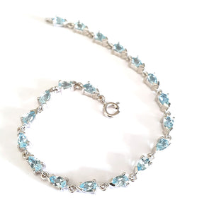 Aquamarine Tennis Bracelet