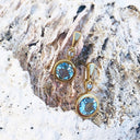 Aquamarine and Diamond Accent Earrings