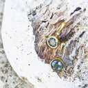 Aquamarine and Diamond Accent Earrings