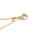 Aquamarine and Diamond Accent Pendant