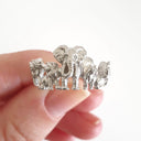 Big 5 Relief White Gold Ring