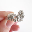 Big 5 Relief White Gold Ring