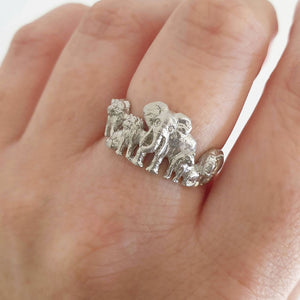Big 5 Relief White Gold Ring