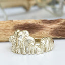 Big 5 Relief Yellow Gold Ring