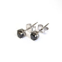 Black Diamond Studs with Detachable Black Diamond Halo Jacket