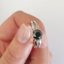 Black Diamond and White Gold Ring