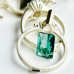 Blue Green Tourmaline- Octagonal Cut - 2.06ct