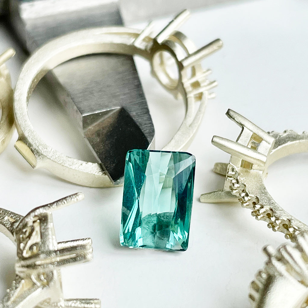 Blue Green Tourmaline- Octagonal Cut - 2.06ct