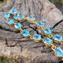 Blue Topaz Tennis Bracelet