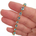 Blue Topaz Tennis Bracelet