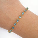 Blue Topaz Tennis Bracelet