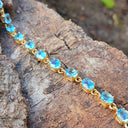 Blue Topaz Tennis Bracelet