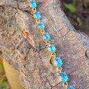 Blue Topaz Tennis Bracelet