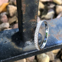 Prong Set White Diamond Half Eternity Ring