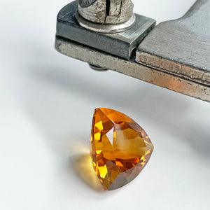 Citrine - Orange Trilliant Cut - 5.65ct