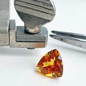 Citrine - Orange Trilliant Cut - 5.65ct