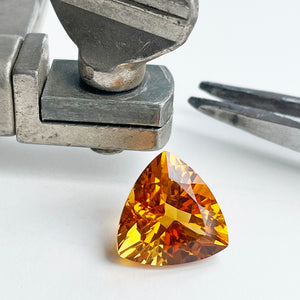 Citrine - Orange Trilliant Cut - 5.65ct