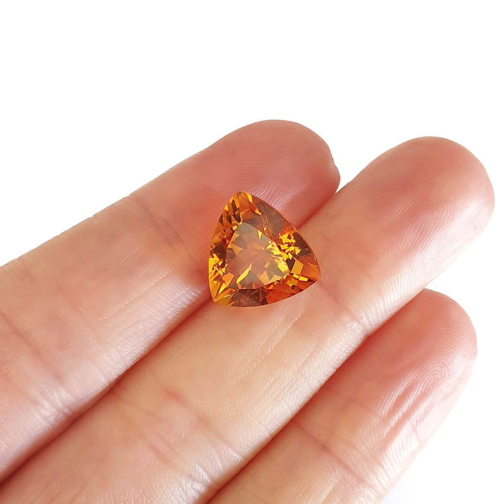 Citrine - Orange Trilliant Cut - 5.65ct