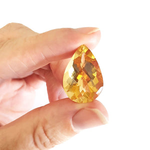 Citrine - Yellow Pear Cut - 19.03ct