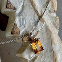 Classic Petite Octagonal Citrine Pendant
