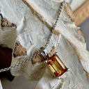 Classic Petite Octagonal Citrine Pendant