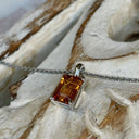 Classic Petite Octagonal Citrine Pendant