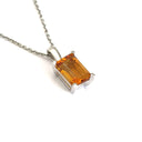 Classic Petite Octagonal Citrine Pendant