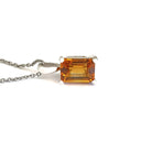 Classic Petite Octagonal Citrine Pendant