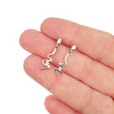 Contemporary Love Strikes Diamond Drop Earrings