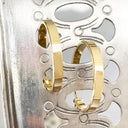 Contemporary Thick Flat Fronted 20mm Hoops