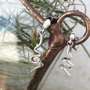 Contemporary Winding Diamond Drop Earrings