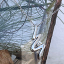 Contemporary Winding Diamond Pendant 