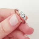 Diamond and White Gold Trilogy Ring