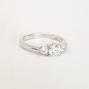 Diamond and White Gold Trilogy Ring