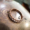 Rose Gold 19 Diamond 3/4 Eternity Band