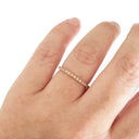 Delicate Full Eternity Rose Gold Stacking Ring