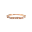 Delicate Full Eternity Rose Gold Stacking Ring