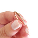 Delicate Full Eternity Rose Gold Stacking Ring