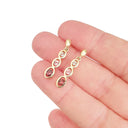 Delightful All The Pinks Drop Earrings