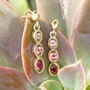 Delightful All The Pinks Drop Earrings