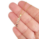 Delightful All The Pinks Pendant Yellow Gold Pendant